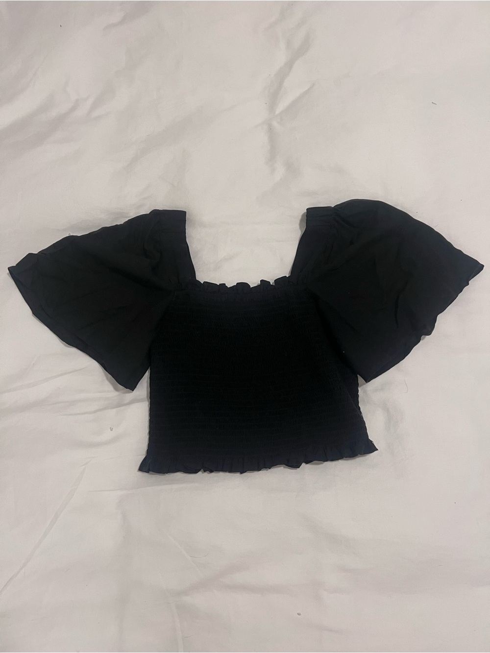 Puff Sleeve Crop Top